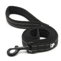 Laisse pour chien avec poignée rembourrée, 110 cm - Noir