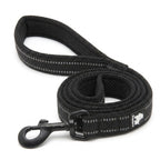 Laisse pour chien avec poignée rembourrée, 110 cm - Noir