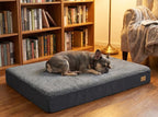 Lit orthopédique pour chien, matelas mousse haute densité, en situation