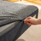 Lit orthopédique pour chien, matelas mousse haute densité, gros plan