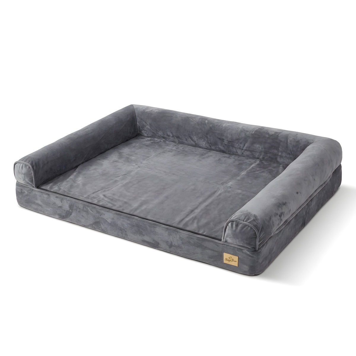 Panier orthopédique pour chien avec bourrelets, 80 × 60 cm