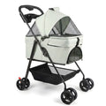 Poussette pour chien pliable grand confort - Gris