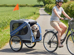 Remorque vélo pour chien 2 en 1, jusqu'à 25 kg, en situation