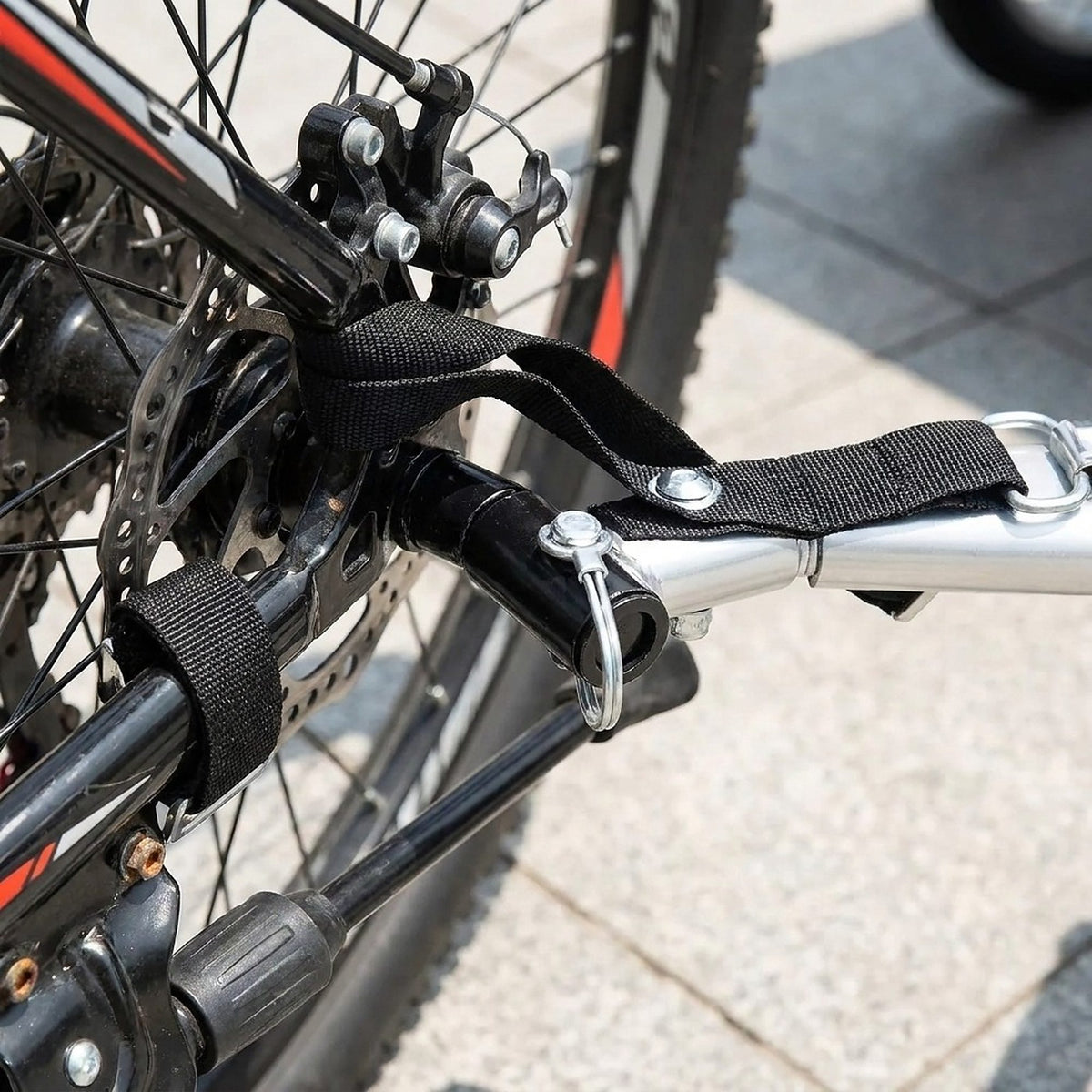 Remorque vélo pour chien 2 en 1, jusqu'à 25 kg, gros plan